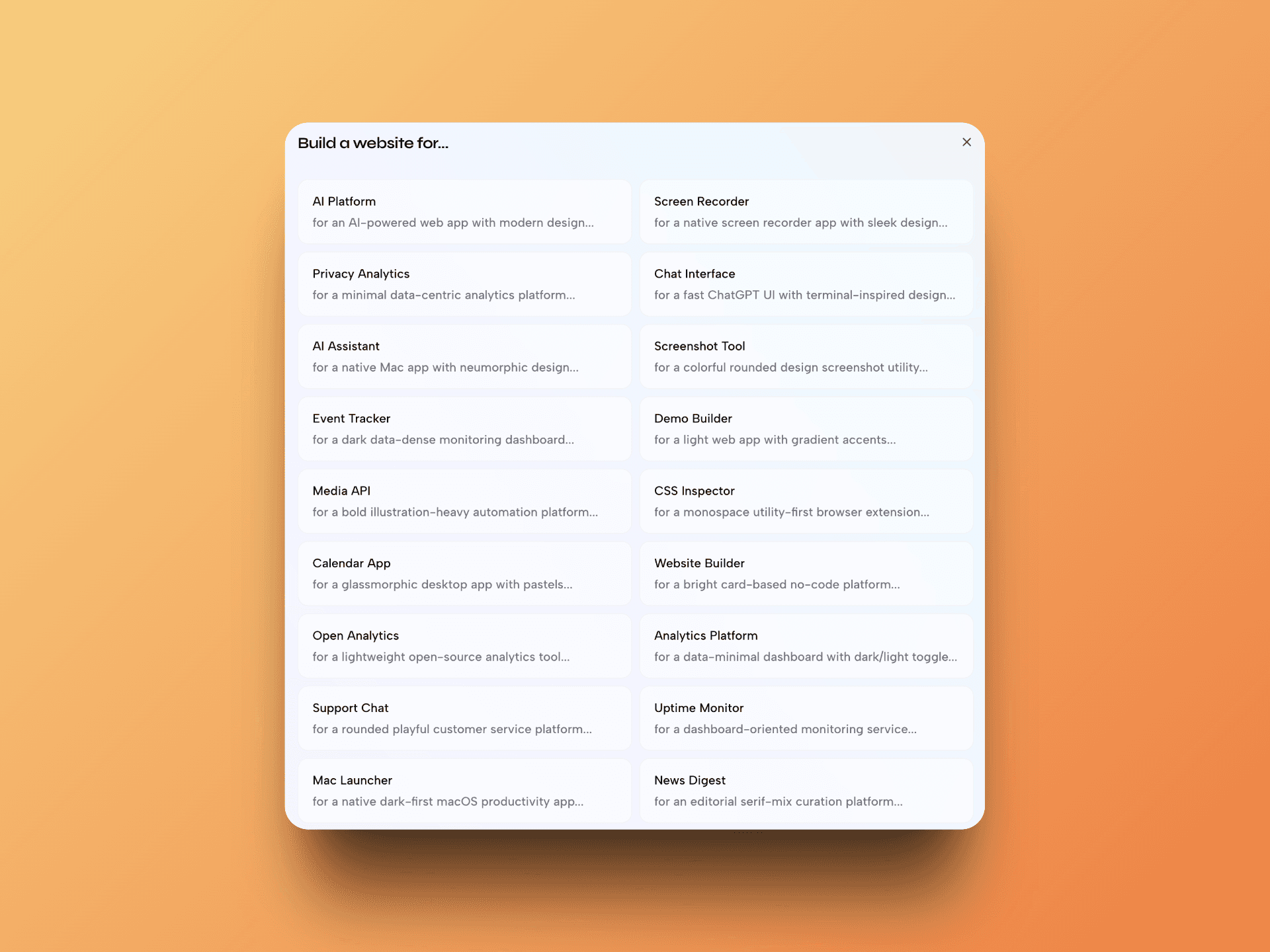 There are A LOT of examples to choose from!