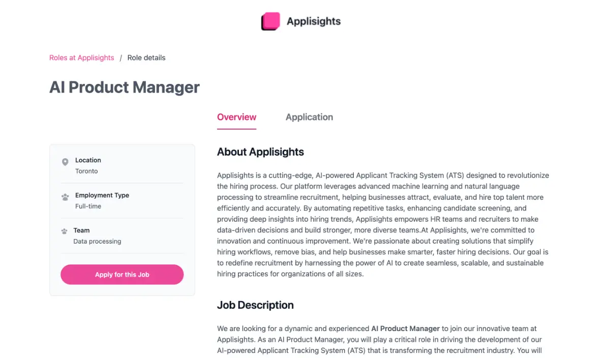Applisights screenshot 2