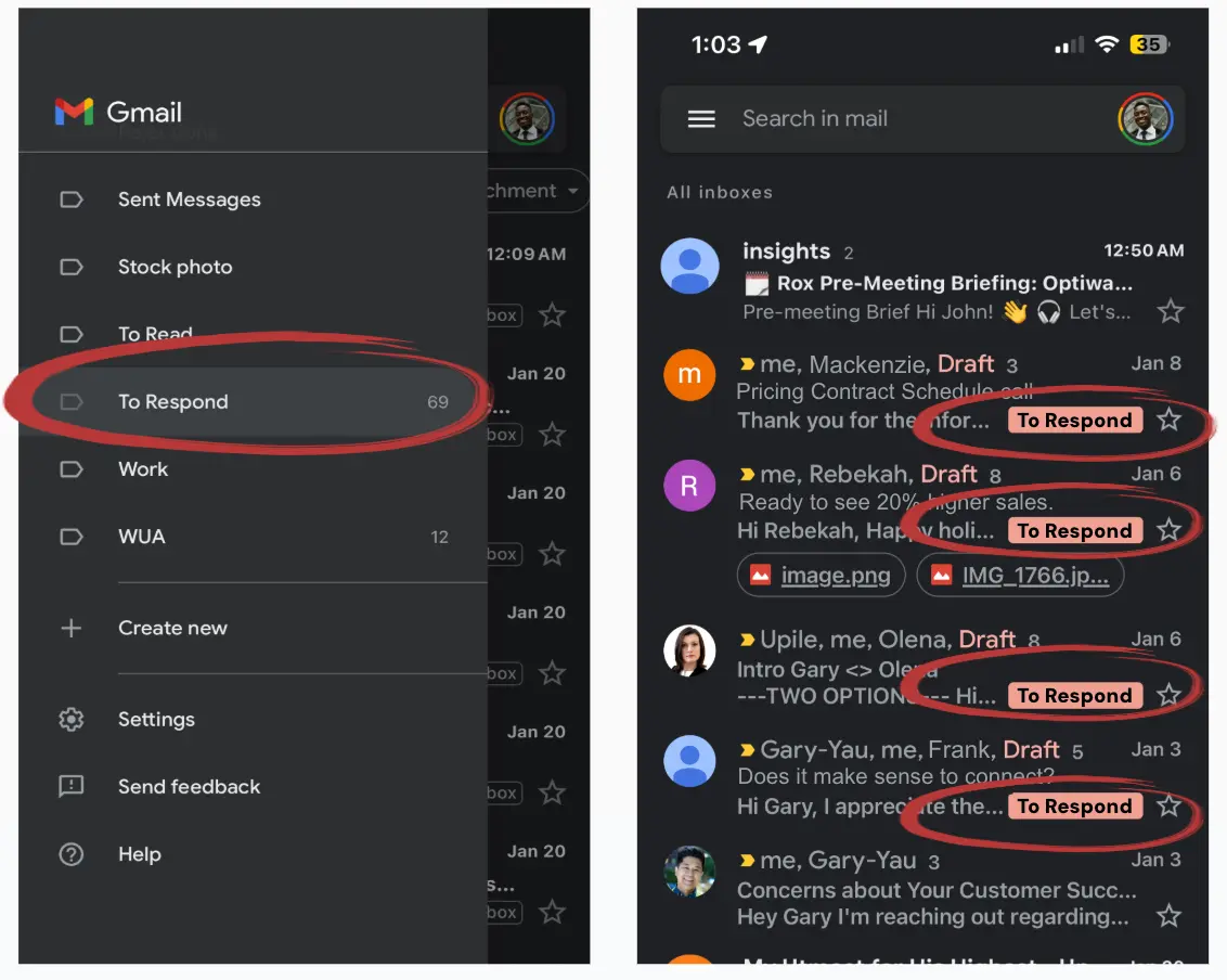 Clarity Inbox screenshot 2