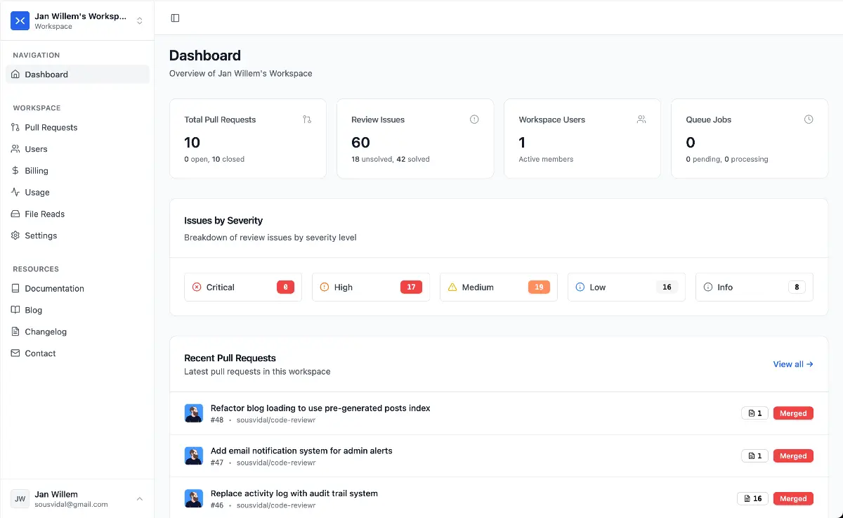 CodeReviewr screenshot 2