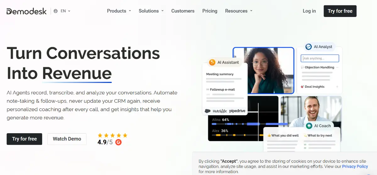 Demodesk screenshot 2