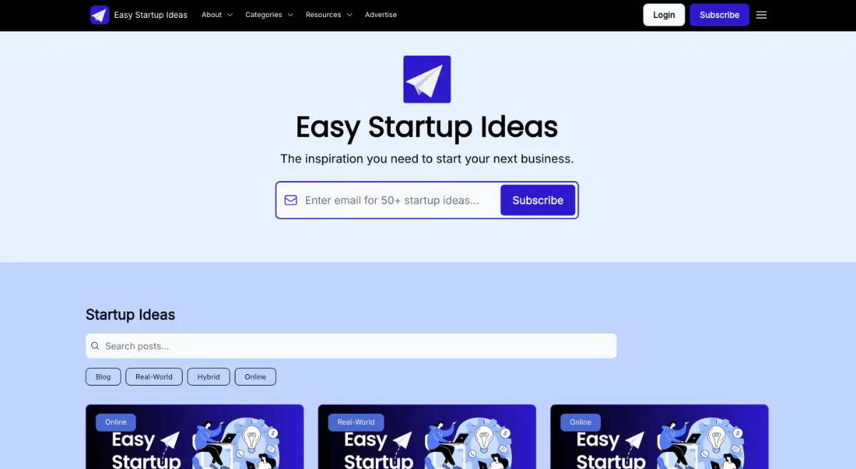 Easy Startup Ideas screenshot 2