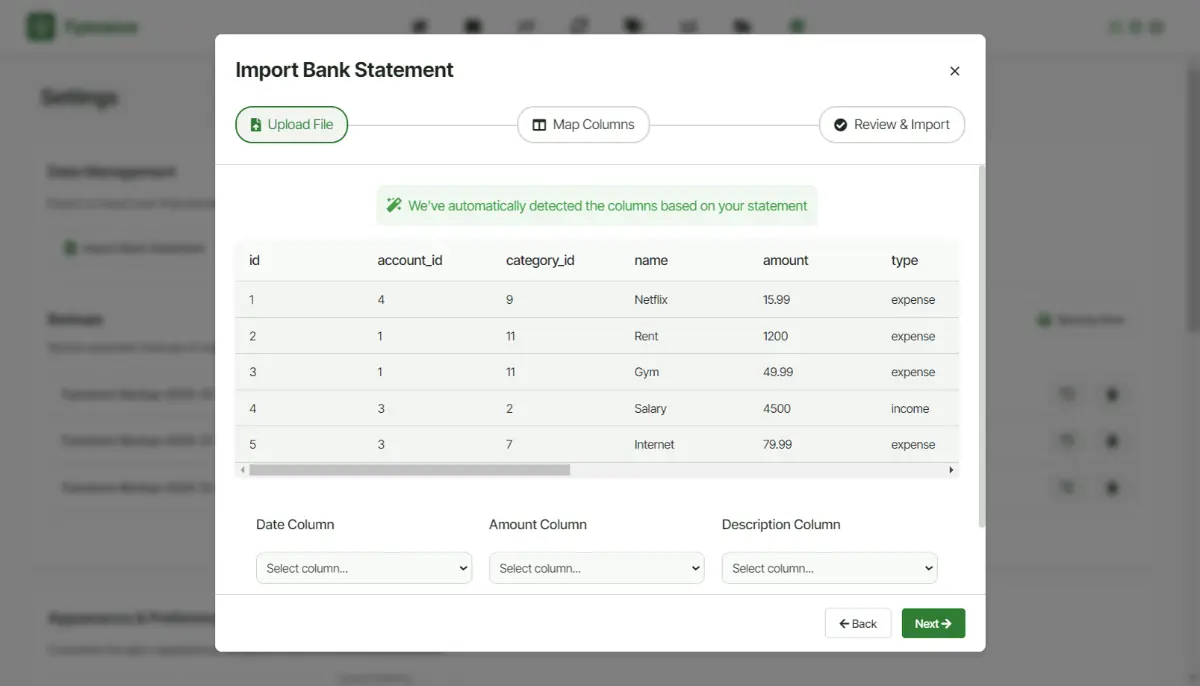 Fyenance screenshot 3