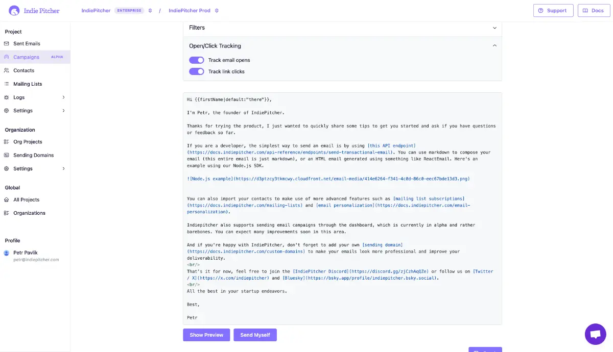 IndiePitcher screenshot 2