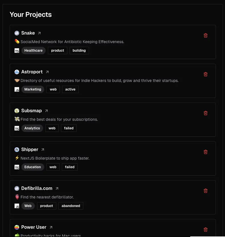 Link in bio portfolio screenshot 4