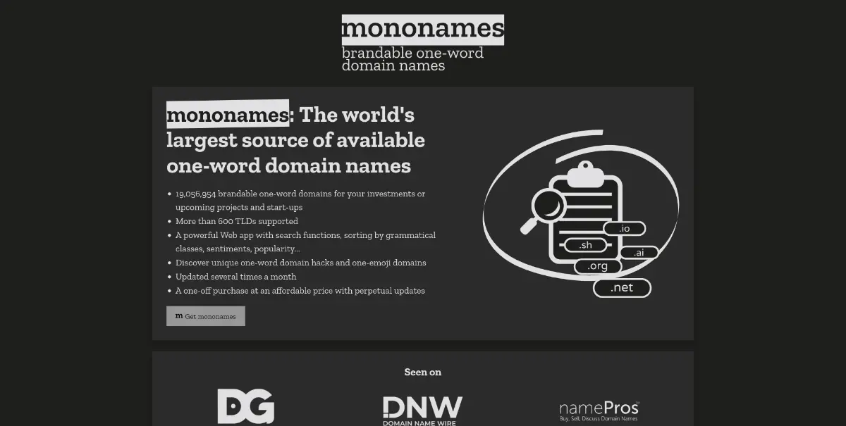 mononames screenshot 3