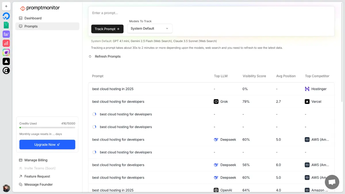 Promptmonitor screenshot 4