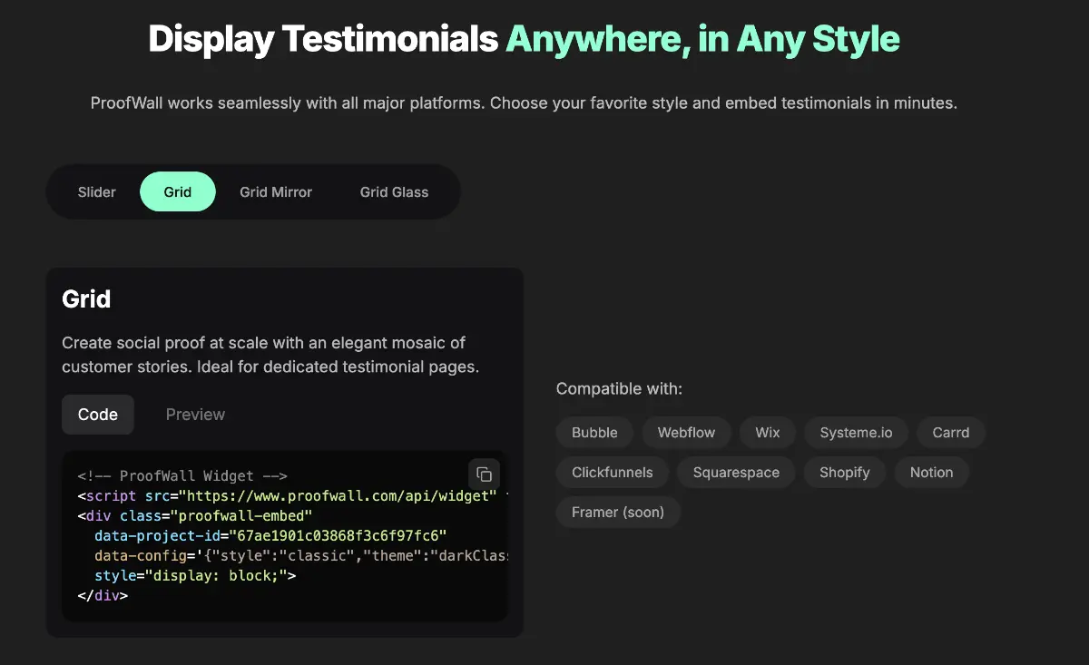 ProofWall screenshot 2