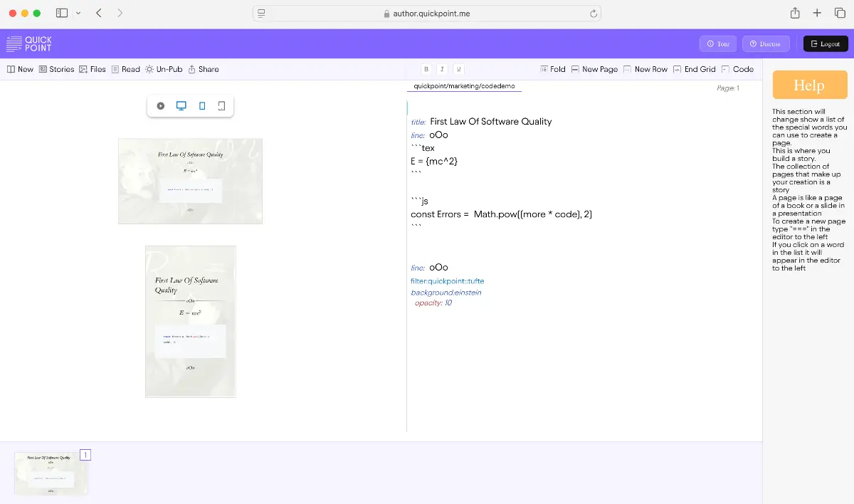 QuickPoint screenshot 2
