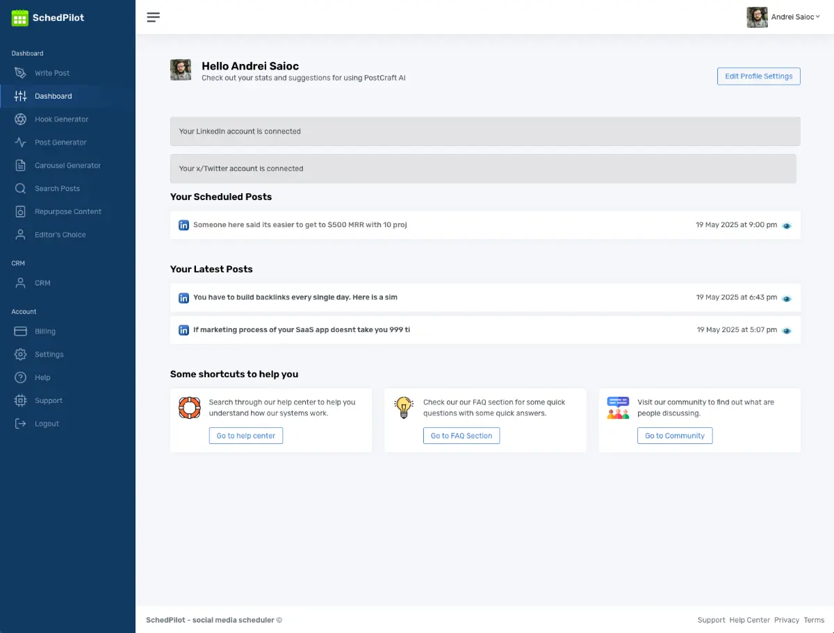 SchedPilot screenshot 2