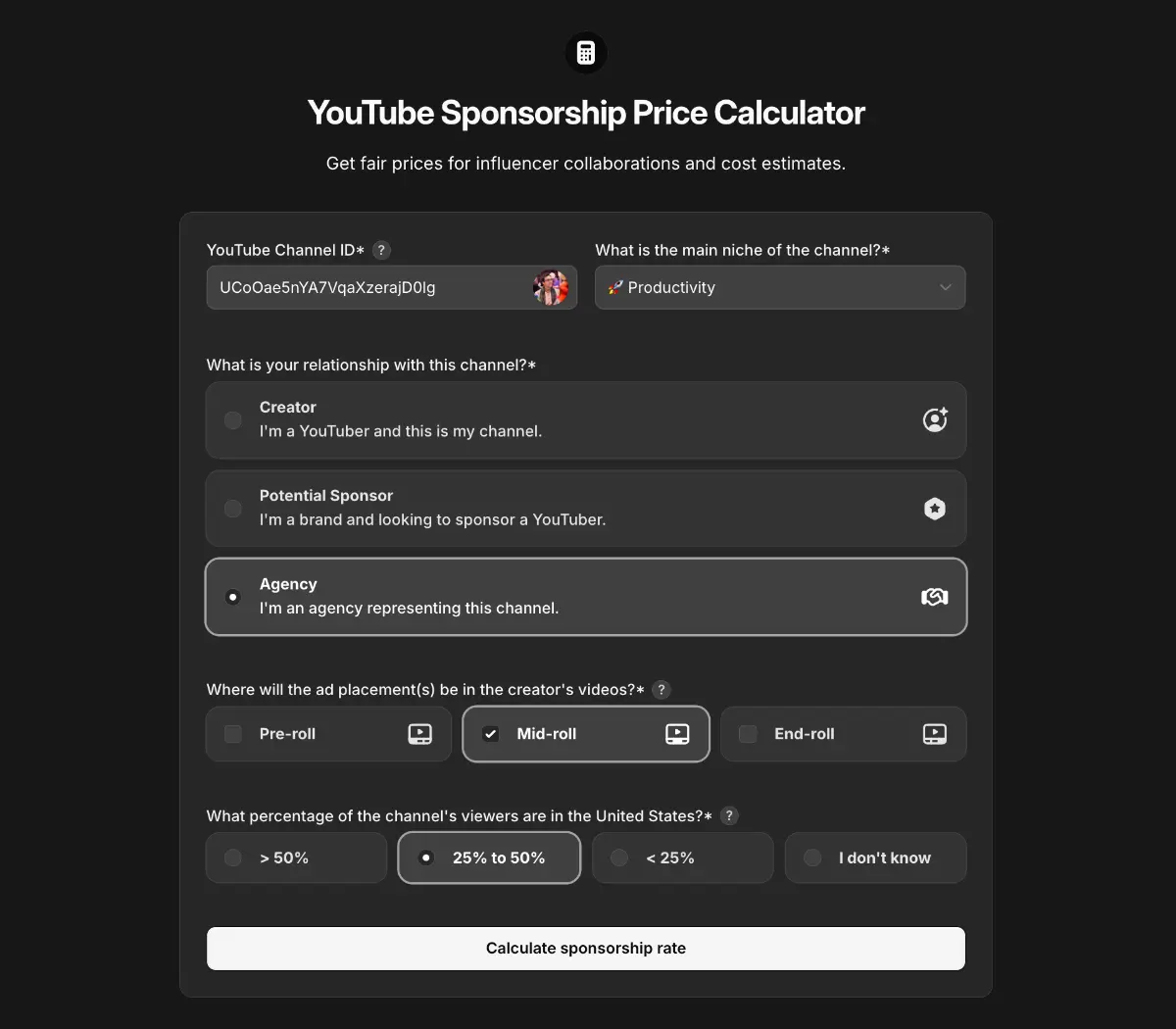 Sponsorship screenshot 4