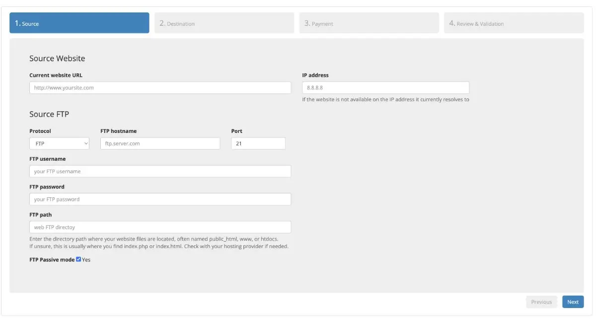 Transfer.Website screenshot 3