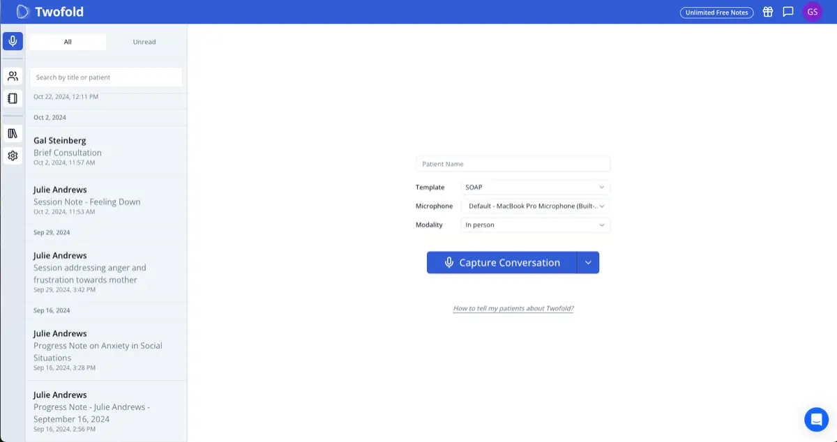 Twofold Health screenshot 1