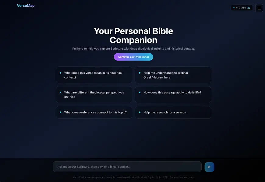 VerseMap AI screenshot 2