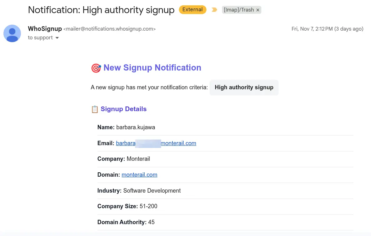 WhoSignup screenshot 3
