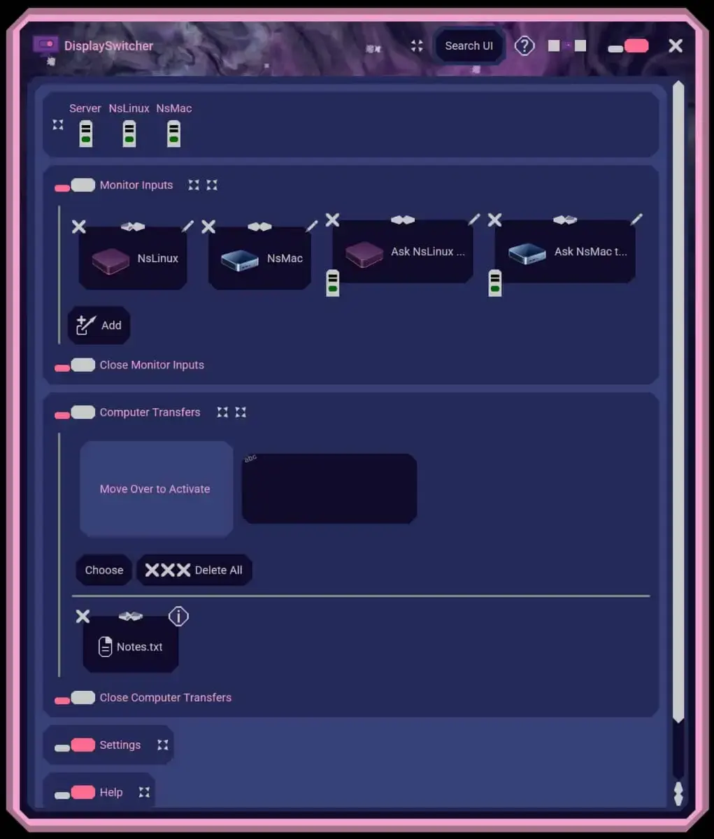 DisplaySwitcher screenshot 2