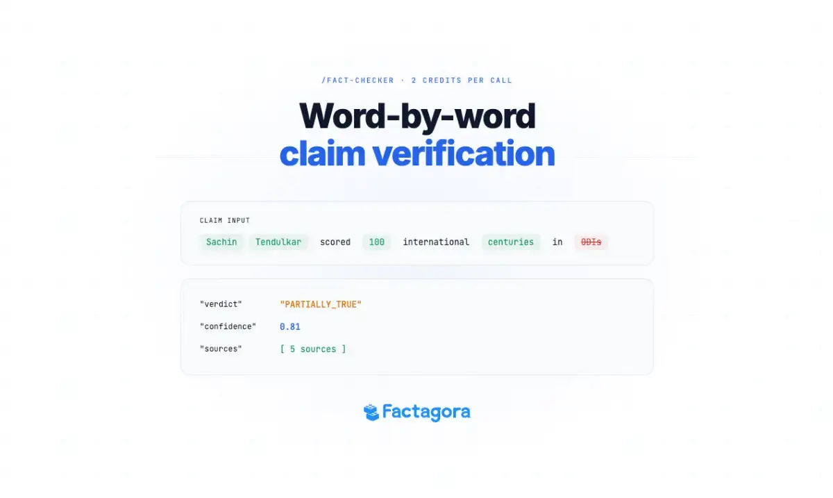 Factagora API screenshot 3