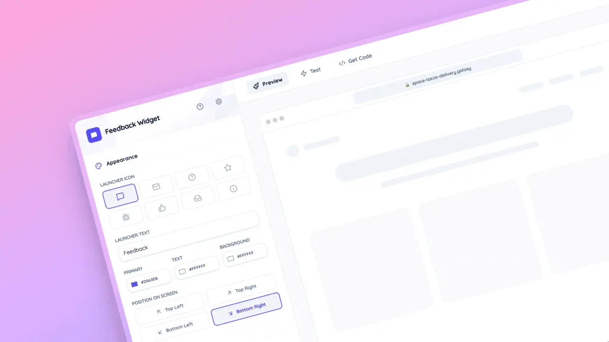 Feedback Widget Builder screenshot 1