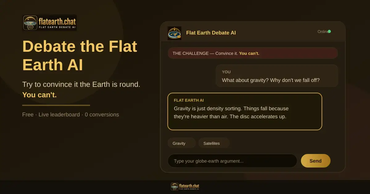 FlatEarthchat screenshot 1