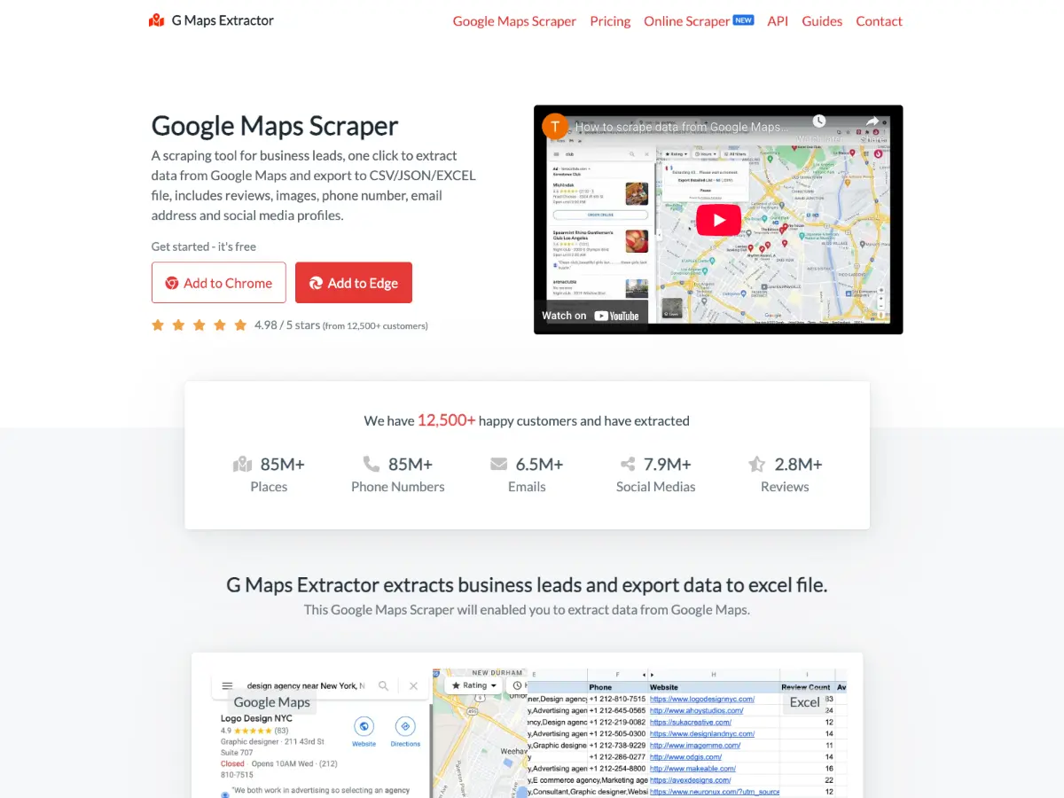 G Maps Extractor screenshot 2