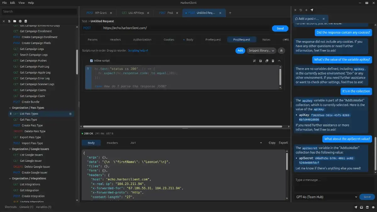 HarborClient screenshot 2