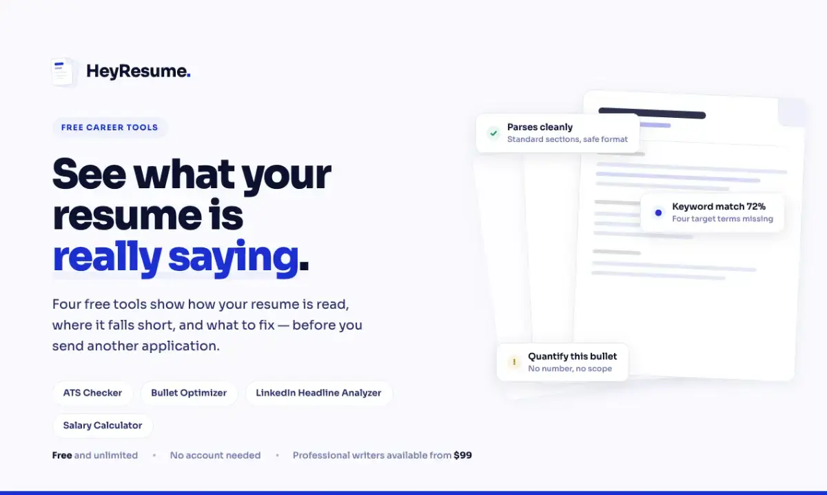 HeyResume screenshot 2