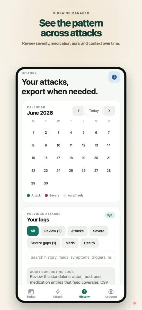 Migraine Manager screenshot 3