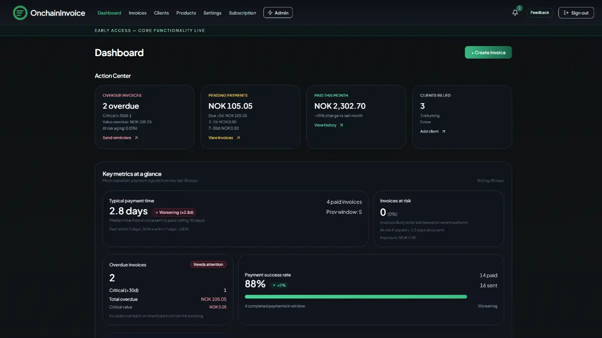OnchainInvoice screenshot 2