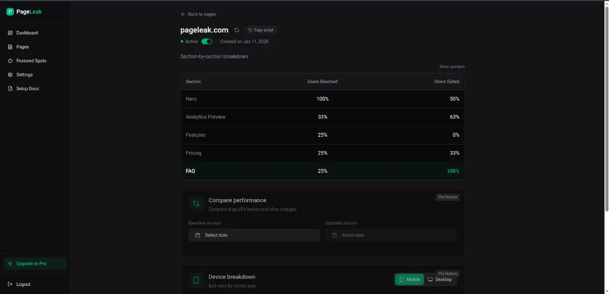PageLeak screenshot 2