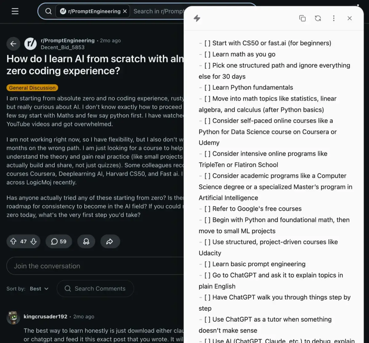 Plain Markdown screenshot 3