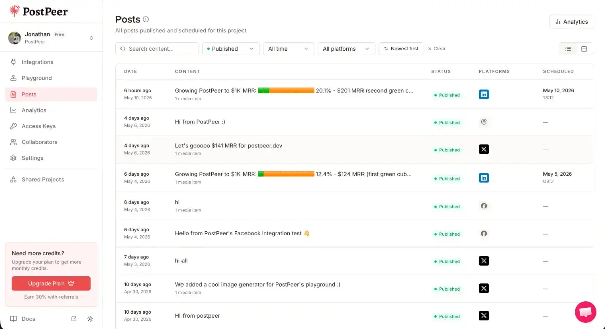 PostPeer screenshot 3