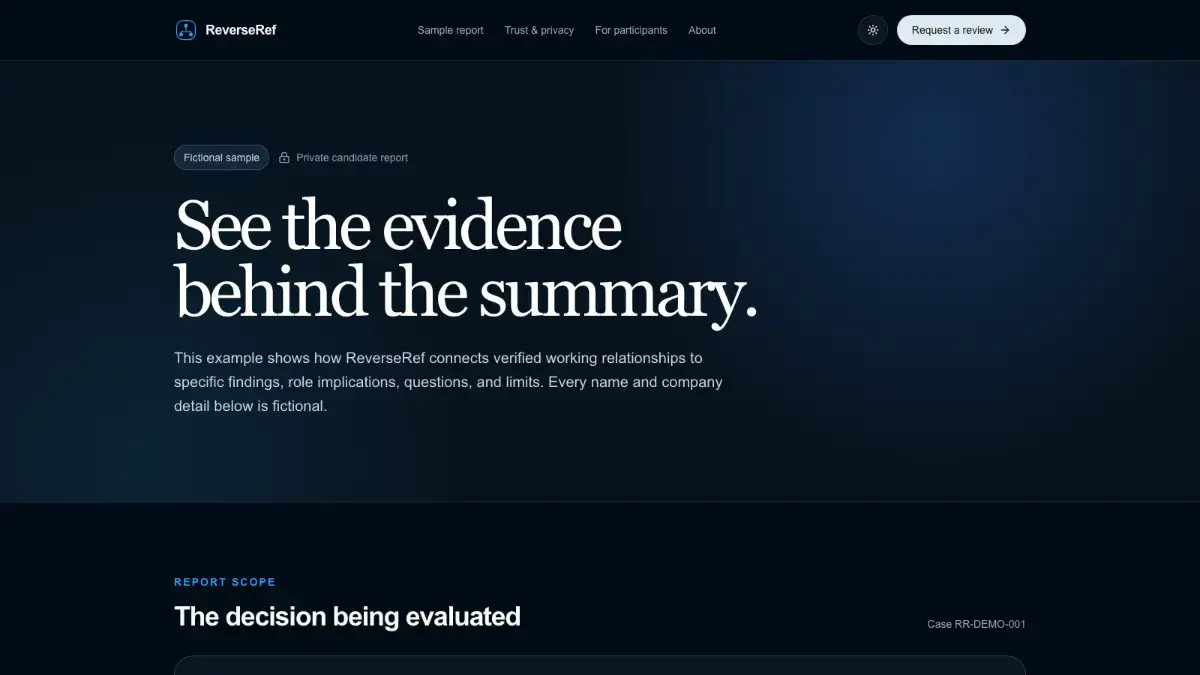 ReverseRef screenshot 2