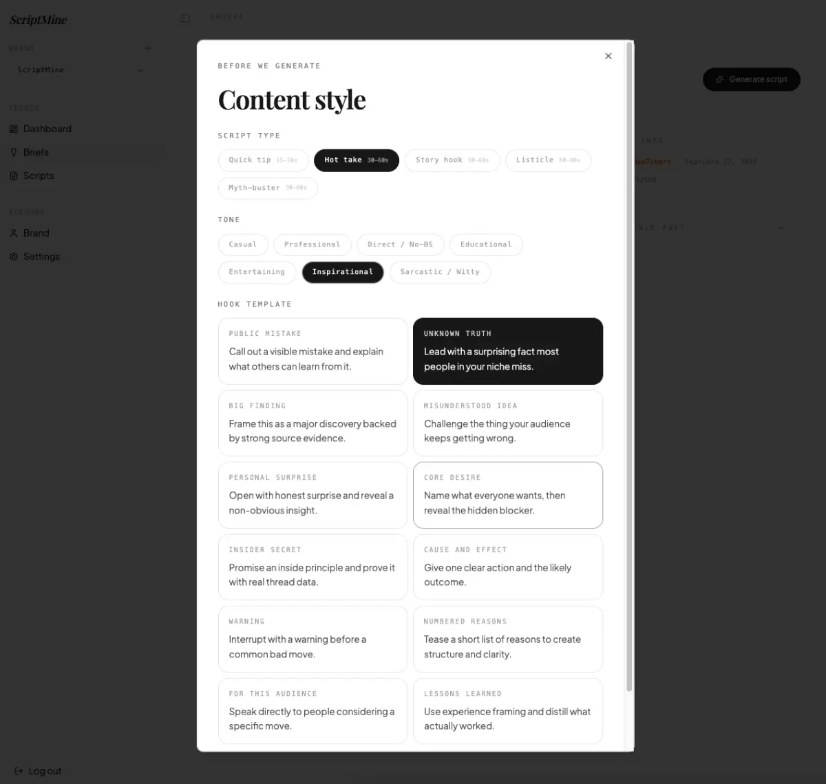 Scriptmine screenshot 3