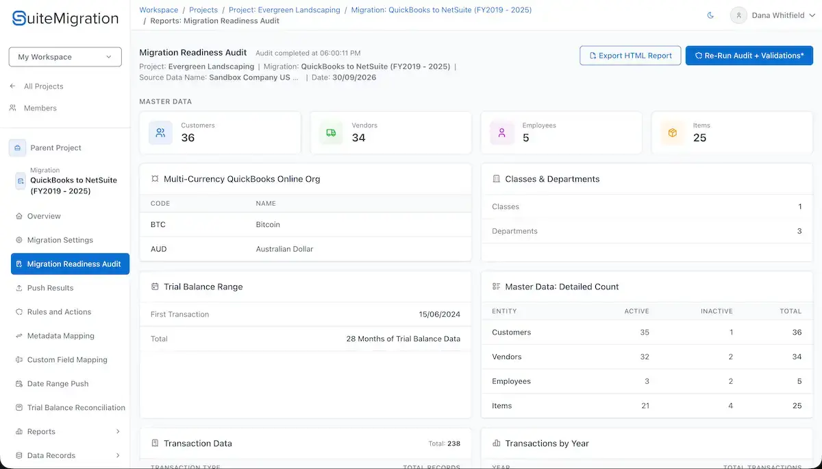 SuiteMigration screenshot 3