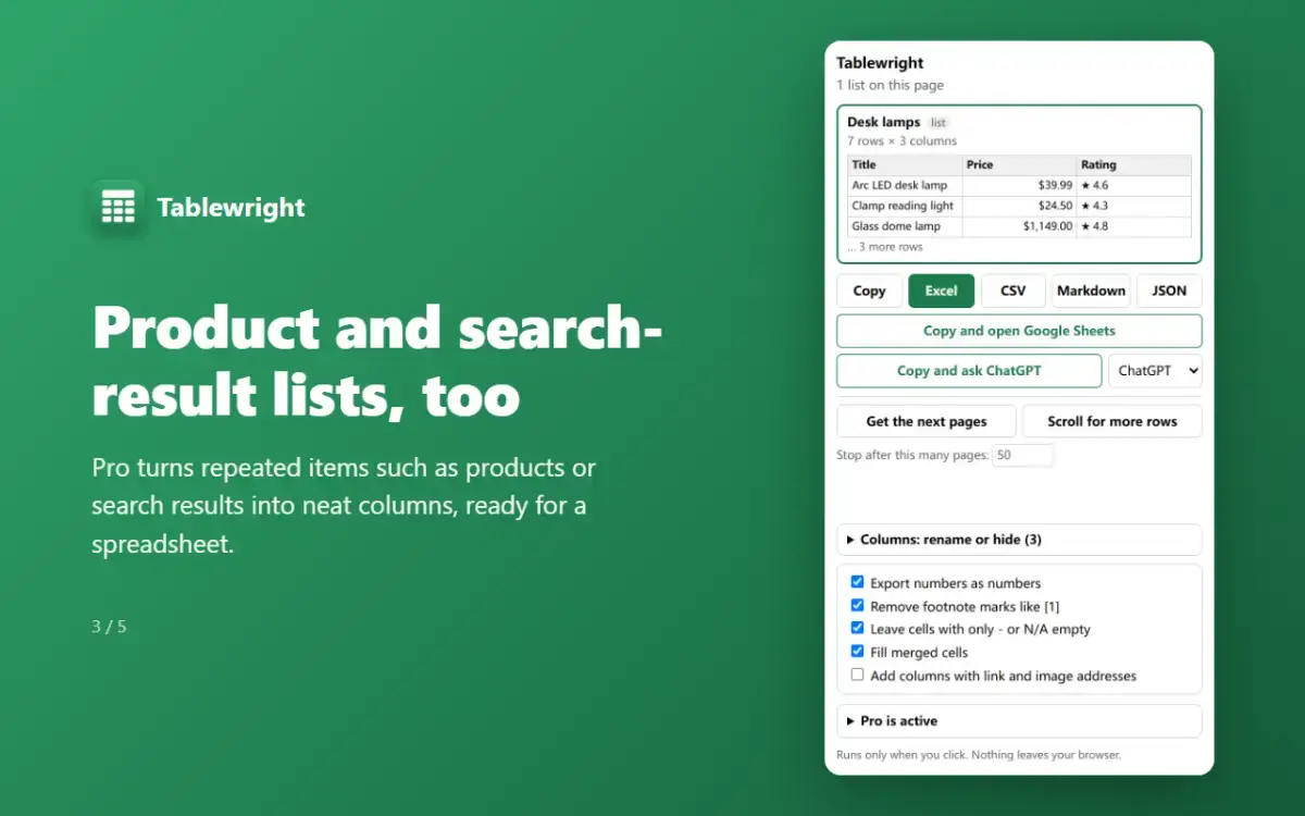 Tablewright screenshot 4