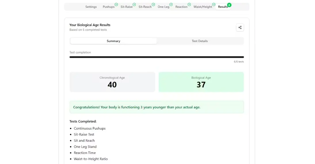 True Age screenshot 1