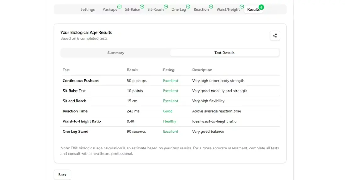 True Age screenshot 2