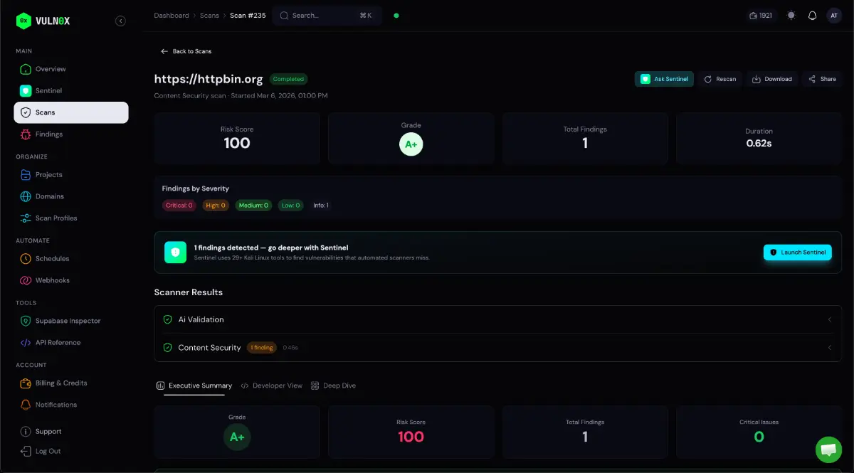 vuln0x screenshot 3