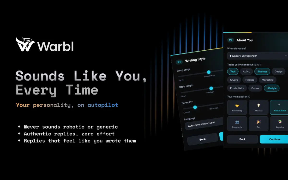 Warbl - Engage faster on X screenshot 3