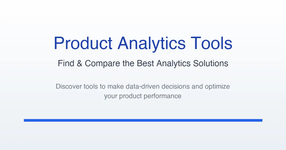 Product Analytics Tools screenshot 1