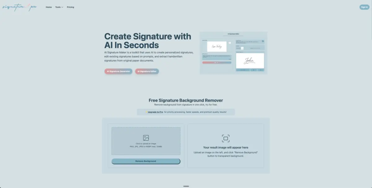 AI Signature Generator screenshot 1