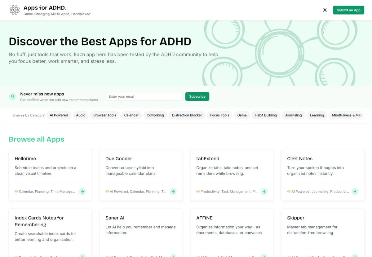 Apps for ADHD screenshot 1