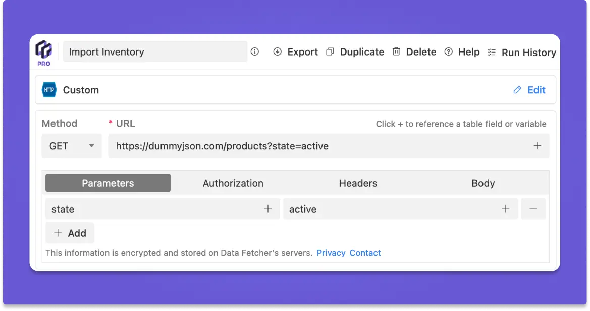 Data Fetcher screenshot 1