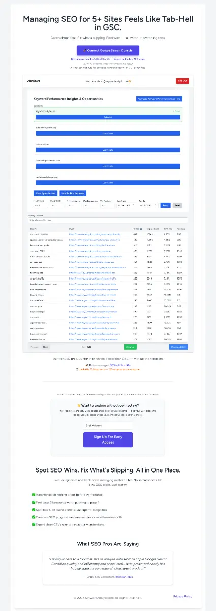 Keyword Analytics screenshot 1