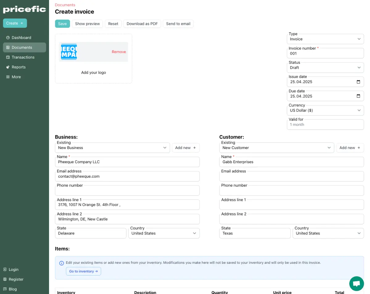 Pricefic screenshot 1