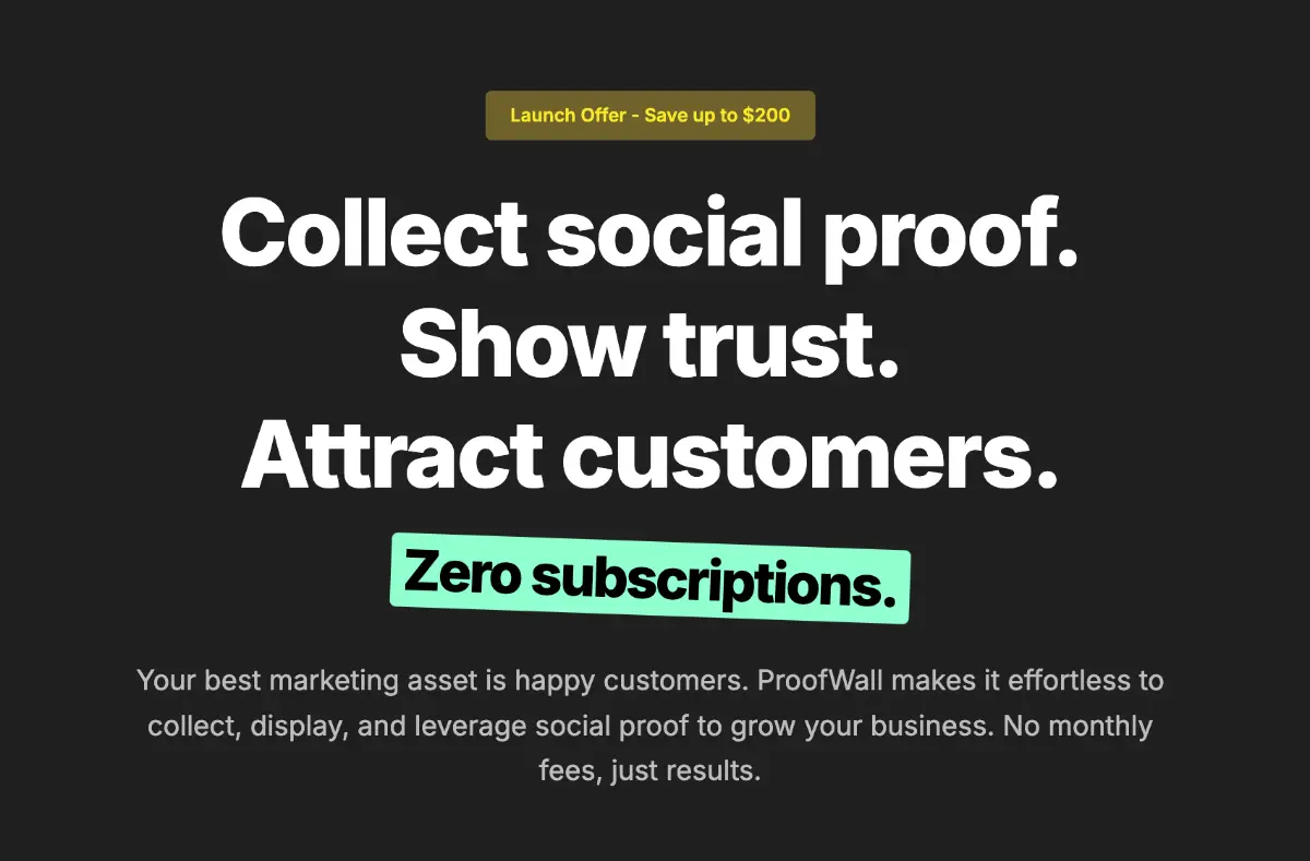 ProofWall screenshot 1