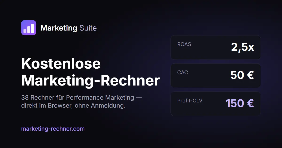Marketing-Rechner screenshot 1