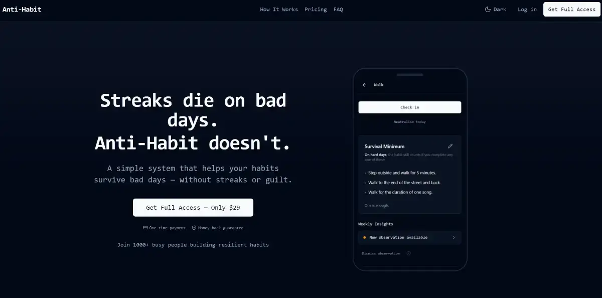 Anti-Habit screenshot 1