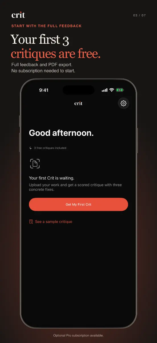 Crit screenshot 1