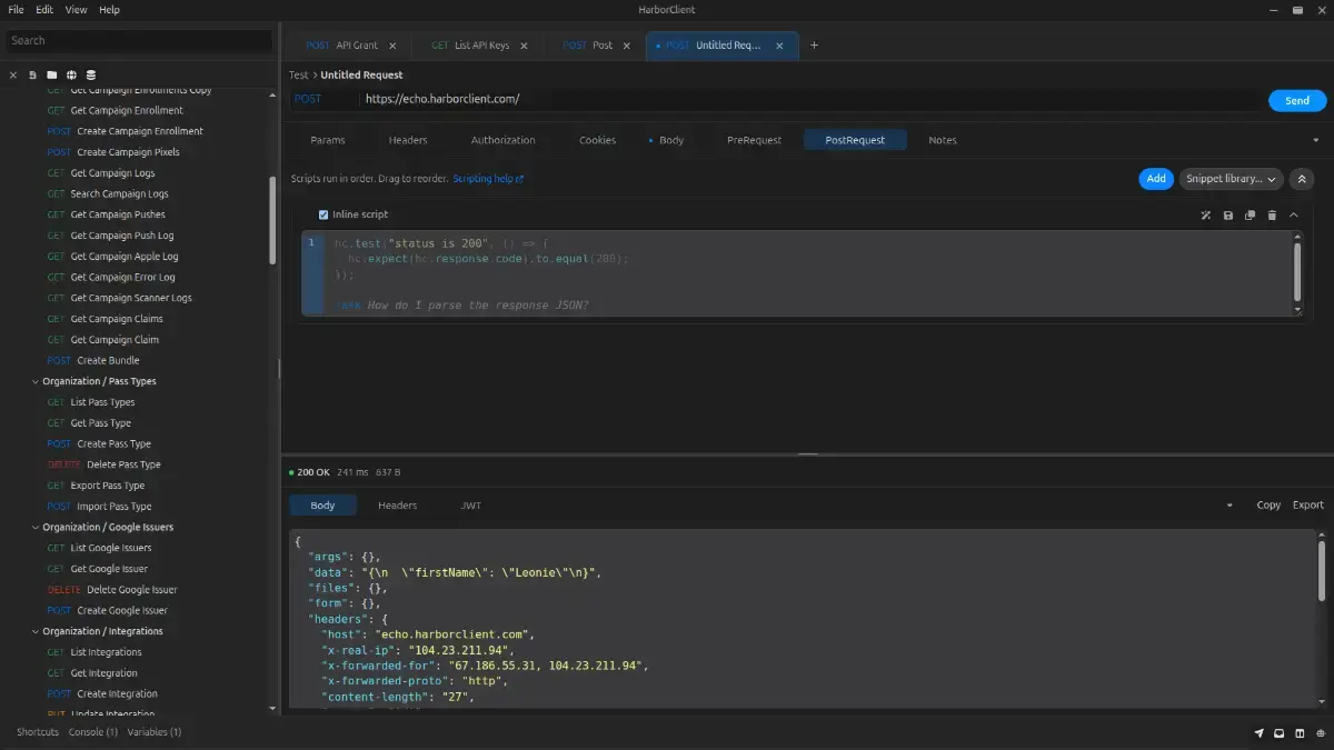 HarborClient screenshot 1